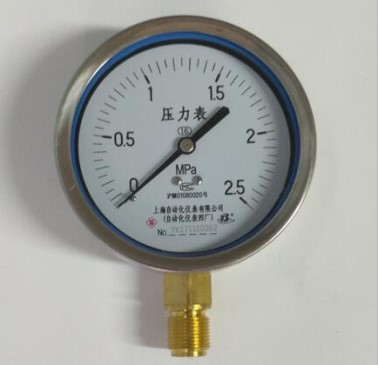 Y-100A半钢压力表
